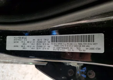 2019 Ram 1500 Big Horn/Lone Star from USA, damaged, VIN 1C6SRFFT5KN644478